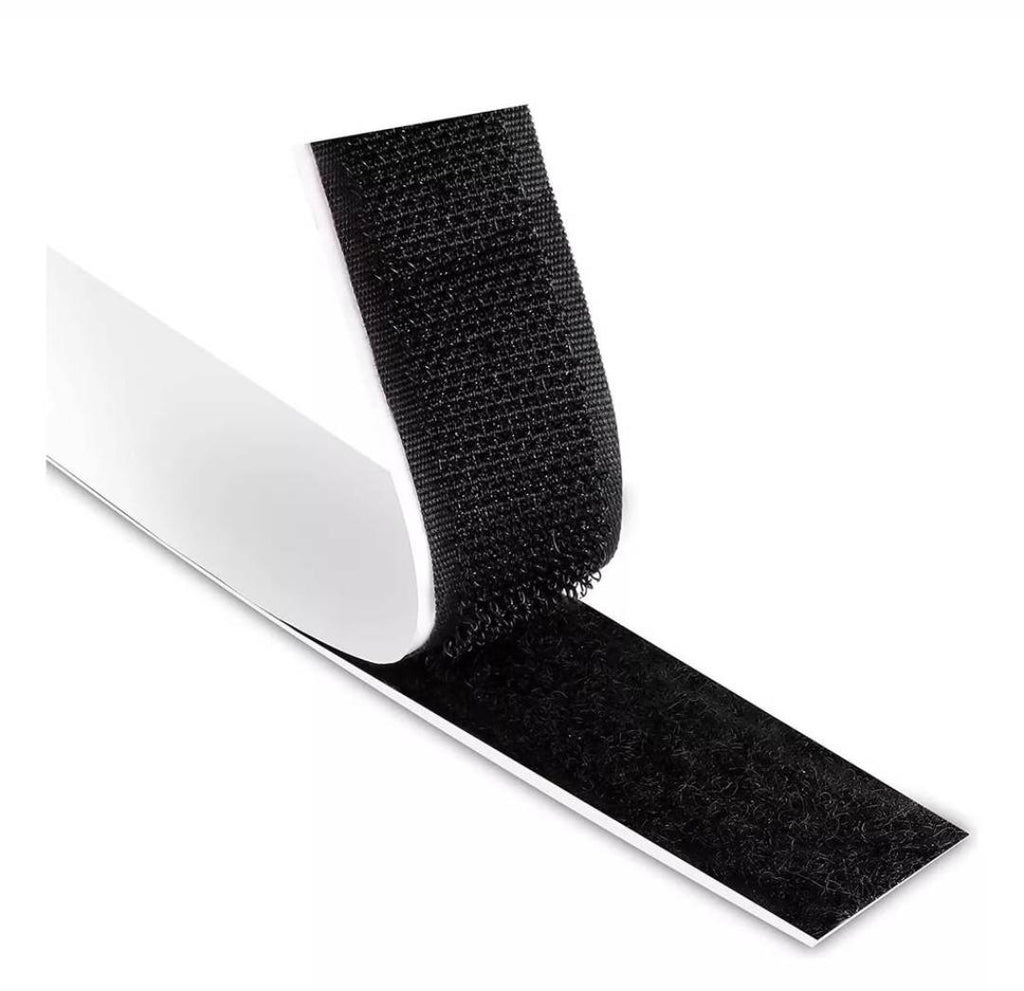 Velcro autoadhesivo 2.5 mm ancho rollo de 25 metros