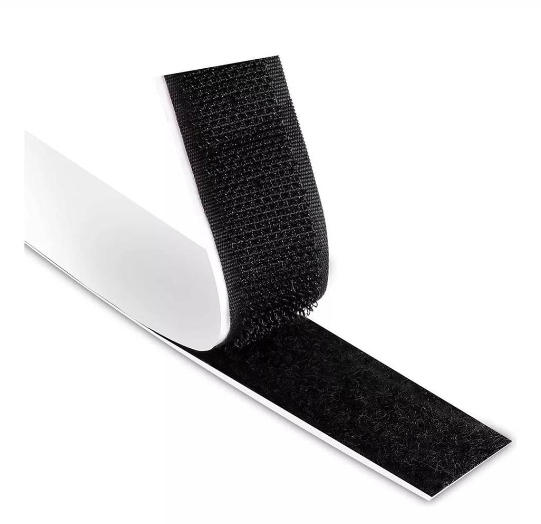 Velcro autoadhesivo 2.5 mm ancho rollo de 25 metros
